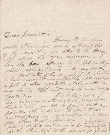 Lot #185 Charles Babbage Autograph Letter Signed,