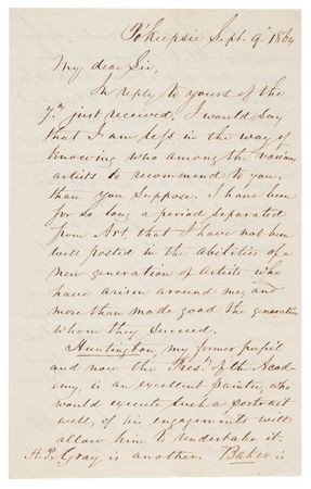 Lot #190 Samuel F. B. Morse Autograph Letter