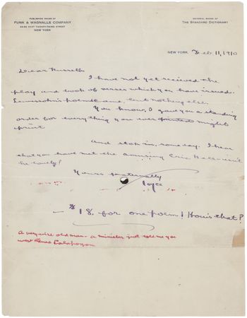 Lot #487 Joyce Kilmer Archive: (2) Signed Books (Trees and Other Poems, The Younger Choir), (4) Signed Letters, and Autograph Manuscript of “Poets” - Image 6