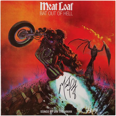 Lot #601 Meat Loaf (2) Signed Items - Album and Album Flat - Image 2