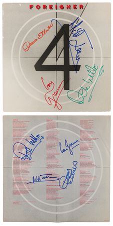 Lot #590 Foreigner Signed Album and Inner Sleeve - 4 - Image 1