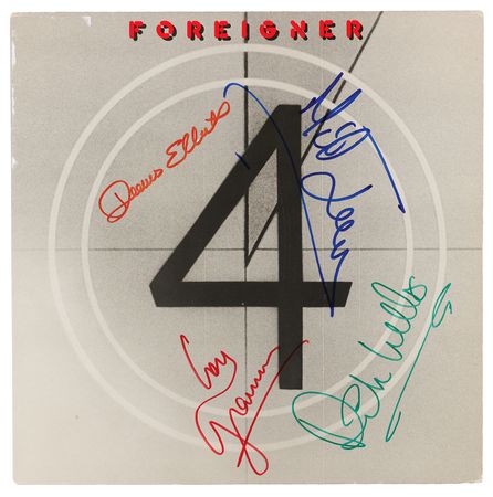 Lot #590 Foreigner Signed Album and Inner Sleeve - 4 - Image 2