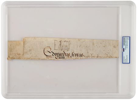 Lot #154 King Edward VI Signature - The 'Boy King'