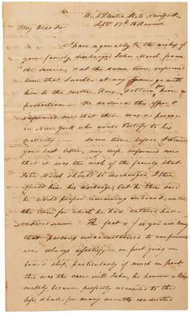 Lot #314 Stephen Decatur Autograph Letter Signed