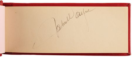 Lot #722 John Wayne and Entertainers (25) Signatures in Autograph Album - Image 4