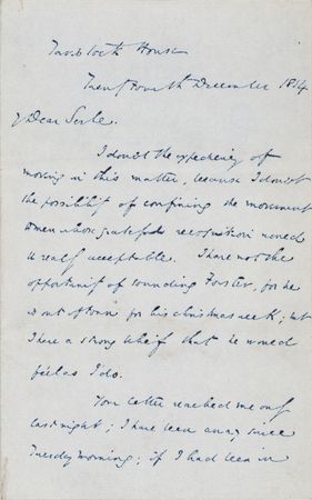 Lot #484. Charles Dickens Autograph Letter Signed, Mentioning Christmas