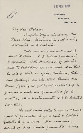 Lot #485 Arthur Conan Doyle Autograph Letter