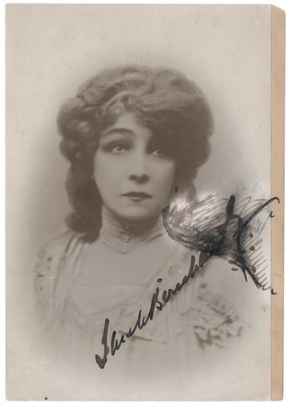 Lot #647 Sarah Bernhardt Signed Photograph