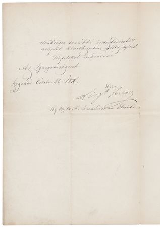 Lot #536 Franz Liszt Letter Signed, Recommending Stipends for Talented Students at the Royal National Hungarian Academy of Music - Image 2