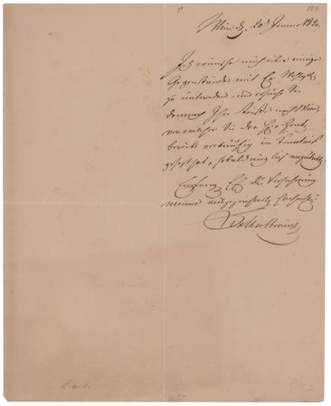Lot #273 Klemens von Metternich Autograph Letter