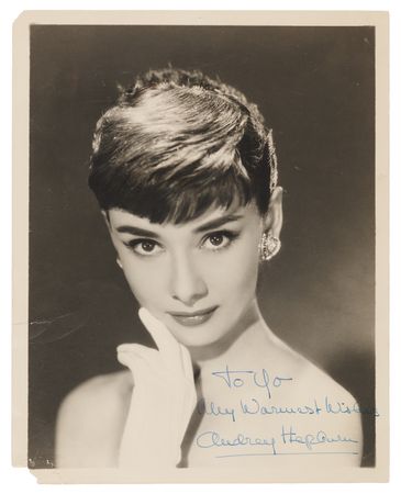 Lot #629 Audrey Hepburn Signed Photograph