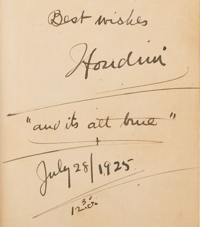 Lot #631 Harry Houdini Signed Book - Miracle Mongers and Their Methods - Image 2