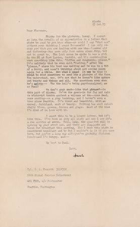 Lot #498 Dashiell Hammett Typed Letter Signed: