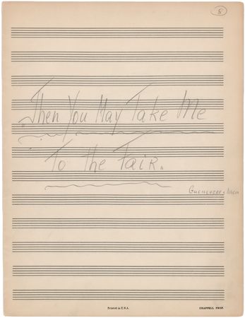 Lot #545 Frederick Loewe Handwritten Musical