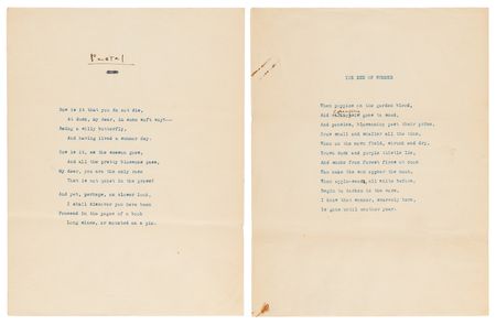 Lot #489 Edna St. Vincent Millay Collection of (26) Early Typed Manuscript Poems, Including (3) Signed and (6) Unpublished - Image 3