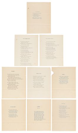 Lot #489 Edna St. Vincent Millay Collection of (26) Early Typed Manuscript Poems, Including (3) Signed and (6) Unpublished - Image 4