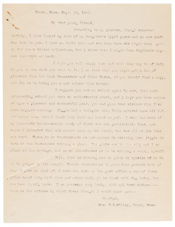 Lot #489 Edna St. Vincent Millay Collection of (26) Early Typed Manuscript Poems, Including (3) Signed and (6) Unpublished - Image 7