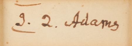 Lot #43 John Quincy Adams Signature - Image 2