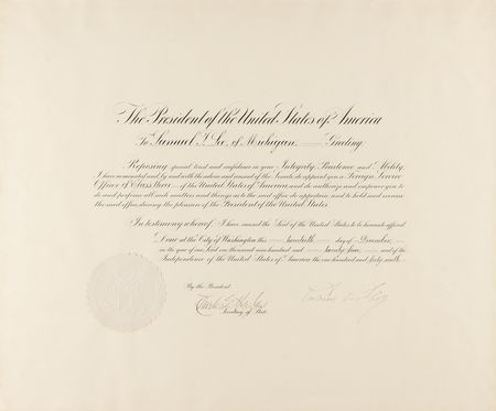 Lot #94 Presidents (5) Documents Signed - Cleveland, Harrison, Wilson, Harding, and Coolidge - Image 2