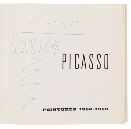 Lot #457 Pablo Picasso Signed 1964 Exhibition Catalog (Galerie Louise Leiris) - Image 4