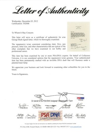 Lot #47 George Bush Typed Letter Signed as President to Astronaut Deke Slayton - Image 2