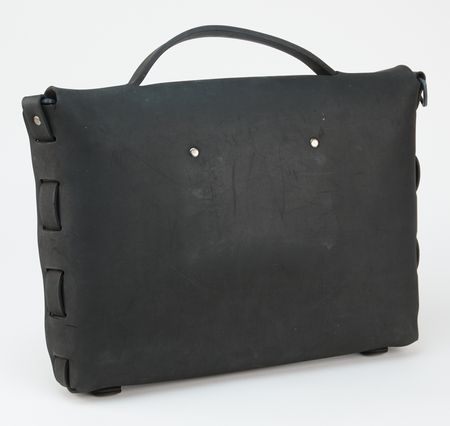 Lot #456 Keith Haring Signed Messenger Bag with Large TV Sketch - Image 3