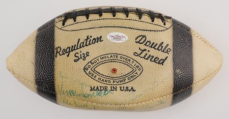Lot #730 Vince Lombardi and 1963 Green Bay Packers Signed Football - Image 3