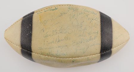 Lot #730 Vince Lombardi and 1963 Green Bay Packers Signed Football - Image 6