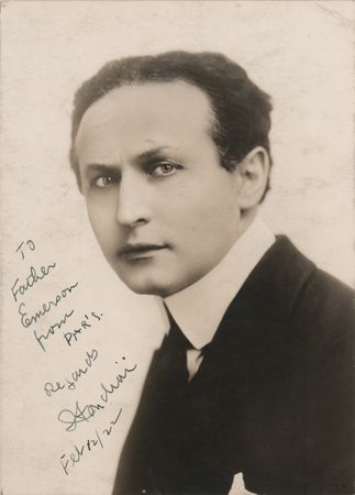 Lot #632 Harry Houdini Signed Photograph