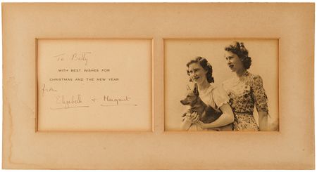 Lot #157 Queen Elizabeth II and Princess Margaret