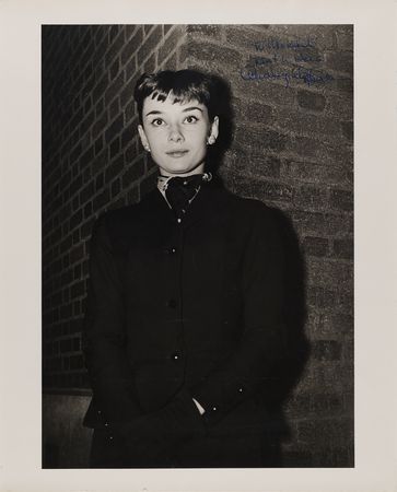 Lot #630 Audrey Hepburn Oversized Signed