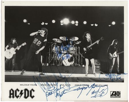 Lot #550 AC/DC Signed Photograph