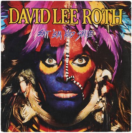 Lot #614 David Lee Roth and Band Signed Album - Eat 'Em and Smile - Image 2