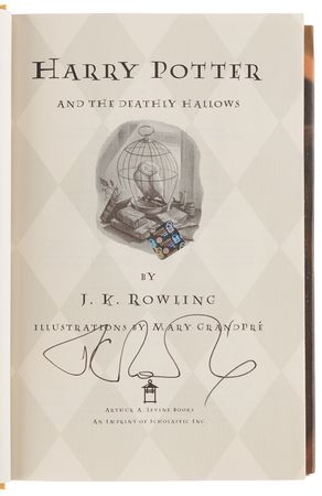 Lot #509 J. K. Rowling Signed Book - Harry Potter and the Deathly Hallows - Image 4
