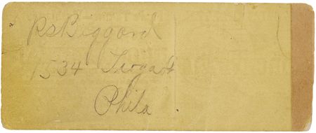 Lot #13 Ford's Theatre Unissued 'Orchestra' Ticket, Stamped April 14, 1865 - The Date of Abraham Lincoln's Assassination - Image 3