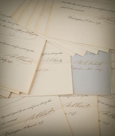 Lot #25 U.S. Grant Archive of (20) Documents