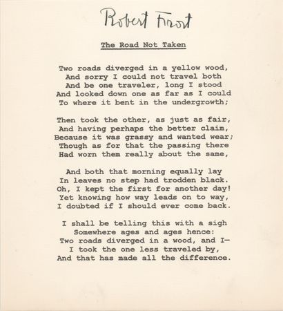 Lot #496 Robert Frost Signature