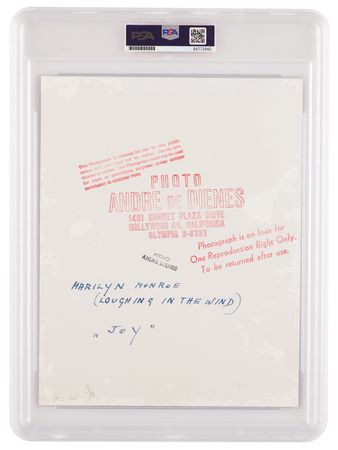 Lot #700 Marilyn Monroe Original Photograph by Andre de Dienes - PSA Type II - Image 2