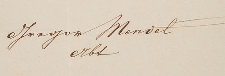 Lot #189 Gregor Mendel Document Signed - Image 2