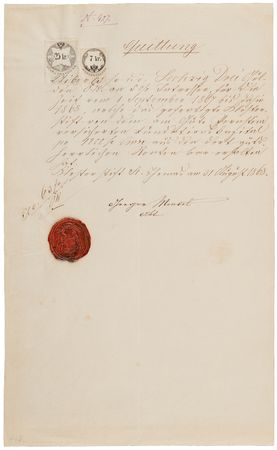 Lot #189 Gregor Mendel Document Signed - Image 3