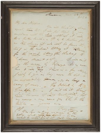 Lot #482 Lord Byron Autograph Letter Signed