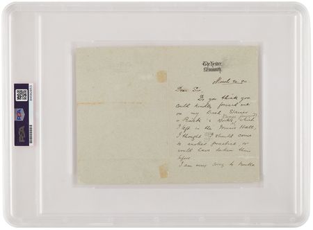 Lot #179 Charles Rolls Autograph Letter Signed -