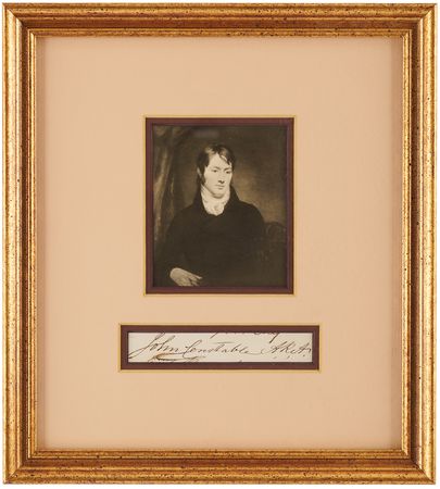 Lot #455 John Constable Signature