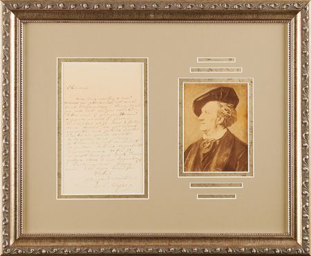 Lot #519 Richard Wagner Autograph Letter Signed - Image 1