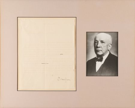Lot #539 Richard Strauss Typed Letter Signed