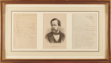 Lot #192 Louis Pasteur Autograph Letter Signed on
