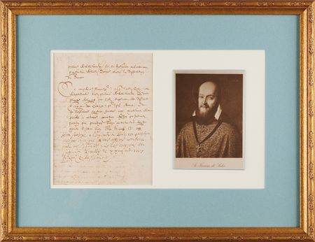 Lot #163 Francis de Sales Autograph Note Signed