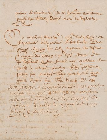 Lot #163 Francis de Sales Autograph Note Signed - Image 2