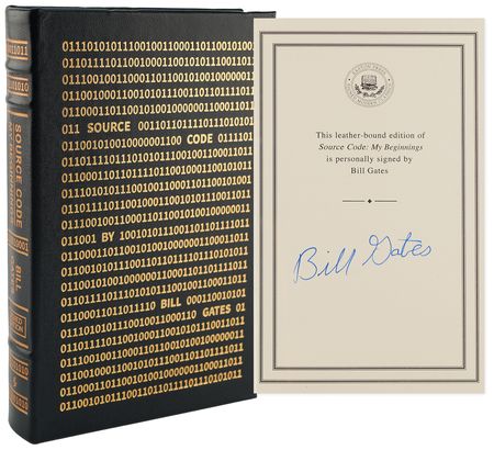 Lot #248 Bill Gates Signed Book - Source Code -