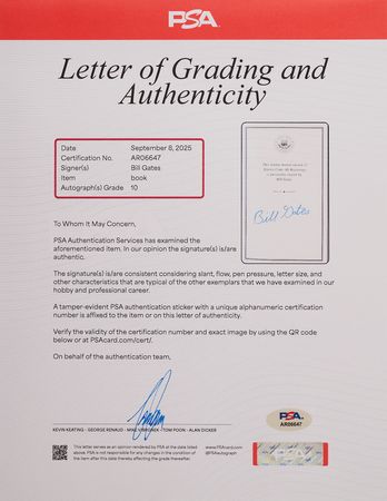 Lot #248 Bill Gates Signed Book - Source Code - PSA GEM MINT 10 - Image 5